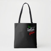 La Dolce Vita Medium All-Over-Print Canvas tas (Voorkant)