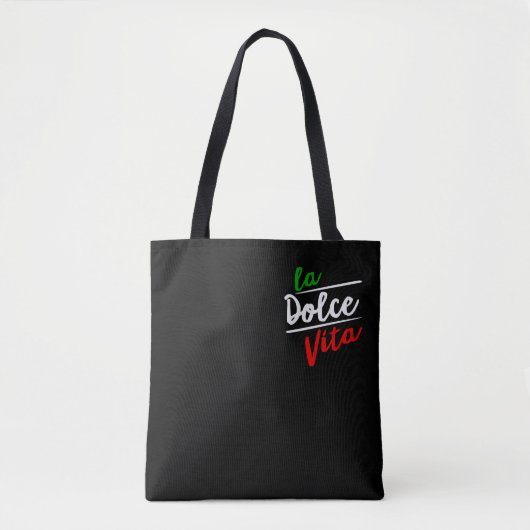 La Dolce Vita Medium All-Over-Print Canvas tas (Voorkant)