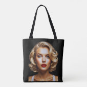 La Dolce Vita Medium All-Over-Print Canvas tas (Achterkant)