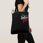 La Dolce Vita Medium All-Over-Print Canvas tas (Dichtbij)