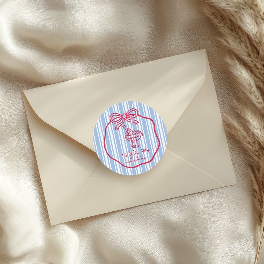 La Dolce Vita Meisjesweekend Ronde Sticker