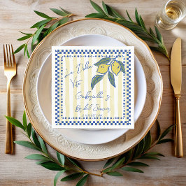 La Dolce Vita Met de hand getekende strepen bruids Servet