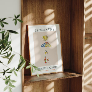 La Dolce Vita onder de Italiaanse zon Poster