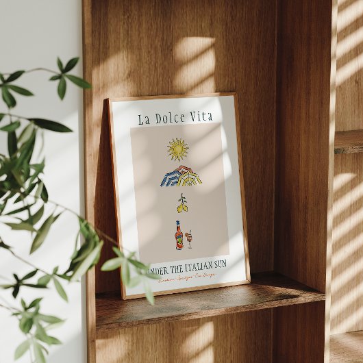 La Dolce Vita onder de Italiaanse zon Poster