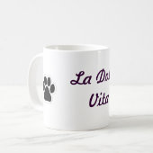 La Dolce Vita Pawprint Mok (Voorkant links)