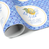 La Dolce Vita Persoonlijke Bruidsdouche Cadeaupapier (Rol Hoek)