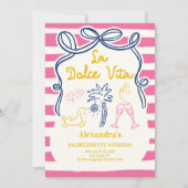 La Dolce Vita Poolside Bachelorette Weekend Kaart (Voorkant)