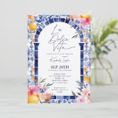 La Dolce Vita Positano Italiaans Vrijgezellenfeest Kaart (Staand voorkant)