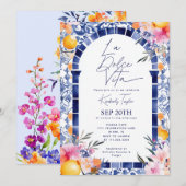 La Dolce Vita Positano Italiaans Vrijgezellenfeest Kaart (Voorkant / Achterkant)