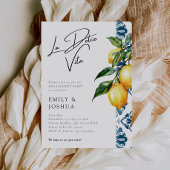 La Dolce Vita Positano Italiaanse Verlovingsfeest Kaart