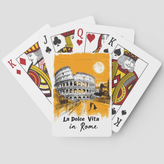 La Dolce Vita - Poster Art Pokerkaarten (Achterkant)