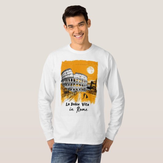 La Dolce Vita - Poster Art T-shirt (Voorkant volledig)