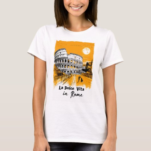 La Dolce Vita - Poster Art T-shirt (Voorkant)