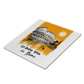 La Dolce Vita - Poster Art Tegeltje (Zijkant)