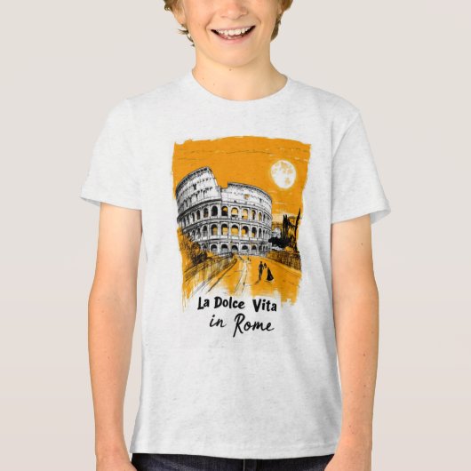 La Dolce Vita - Poster Art Tri-Blend Shirt (Voorkant)