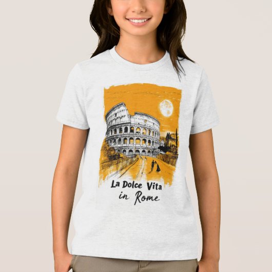La Dolce Vita - Poster Art Tri-Blend Shirt (Voorkant)