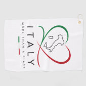 "La Dolce Vita" Premium Golfhanddoek (Horizontaal)