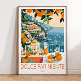 La Dolce Vita Print, Italië La Dolce Vita Reizen Poster