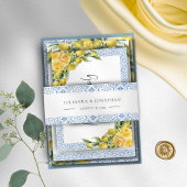 La Dolce Vita Receptie Insert Kaart Uitnodigingen Wikkel