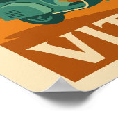 La Dolce Vita – Retro Italian Coast Travel Poster (Hoek)