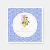 La Dolce Vita Roze Lint Bruiloftsborrel Servet (Voorkant)