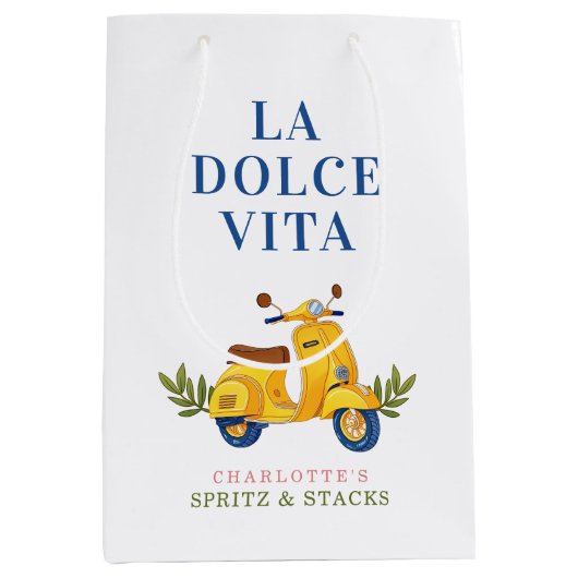 La Dolce Vita Spritz & Stack Mahjong Favor Medium Cadeauzakje (Voorkant)