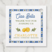 La Dolce Vita Spritz & Stacks Bedankjes Labels (Achterkant)