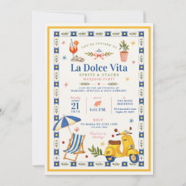 La Dolce Vita Spritz & Stacks Mahjong Feest Kaart