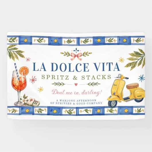 La Dolce Vita Spritz & Stacks Spandoek (Horizontaal)