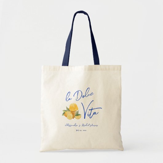 La Dolce Vita Stijlvol Italiaans Zomer Vrijgezelle Tote Bag (Voorkant)