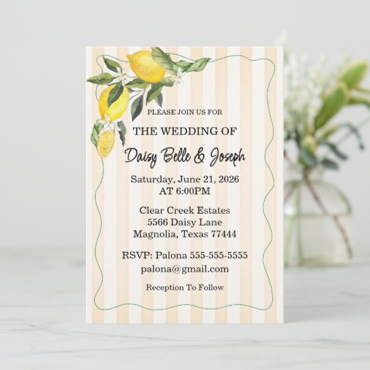 La Dolce Vita Trouwkaart Kaart (Staand voorkant)