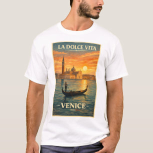 La Dolce Vita - Venetië Reisposter Oude Stijl T-shirt