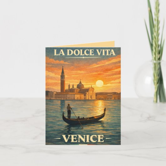 La Dolce Vita - Venetië Vintage Reisposter (Voorkant)