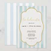 La Dolce Vita verjaardagsuitnodiging Kaart (Voorkant / Achterkant)