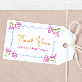 La Dolce Vita Vrijgezellenfeest Dank u voor uw gun Cadeaulabel