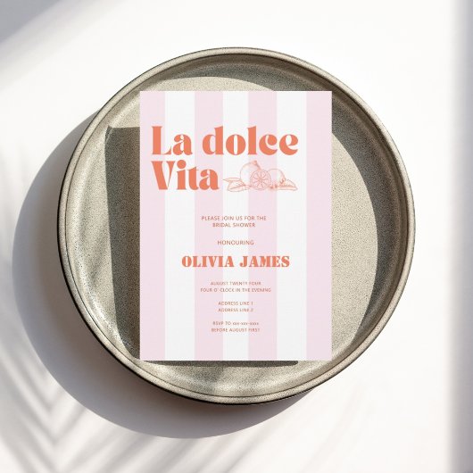 La dolce vita-vrijgezellenfeest kaart
