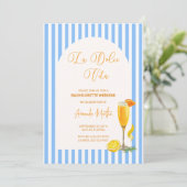 La Dolce Vita vrijgezellenfeest Save The Date (Staand voorkant)