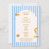 La Dolce Vita vrijgezellenfeest Save The Date (Achterkant)