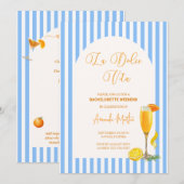 La Dolce Vita vrijgezellenfeest Save The Date (Voorkant / Achterkant)