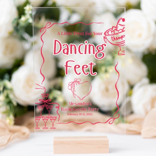 La Dolce Vita vrijgezellenweekend Acryl Bord