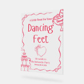 La Dolce Vita vrijgezellenweekend Acryl Bord (Hoek)