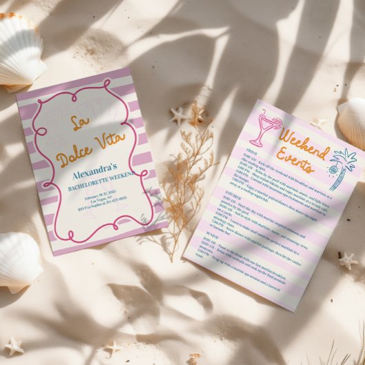 La Dolce Vita vrijgezellenweekend Kaart