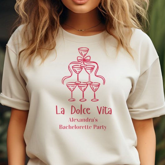 La Dolce Vita vrijgezellenweekend T-shirt