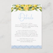 La Dolce Vita Wedding Details - Mediterraan Informatiekaartje (Voorkant)