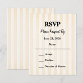 La Dolce Vita Wedding Response Kaart (Voorkant / Achterkant)