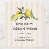 La Dolce Vita Wedding Wijn Etiket (Enkel label)