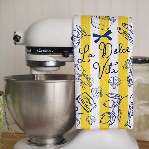 La Dolce Vita Whimsical Italiaans Thema Theedoek