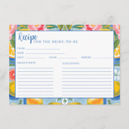 La dolce vita zomerrecept voor citroen vrijgezelle informatiekaartje