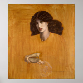 La Donna Della Finestra Dante Rossetti Canvas Poster
