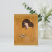 La Donna Della Finestra van Dante Gabriel Rossetti Briefkaart (Staand voorkant)